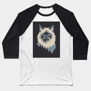 Ragdoll Cat 2 - Japanese Retro Art Baseball T-Shirt